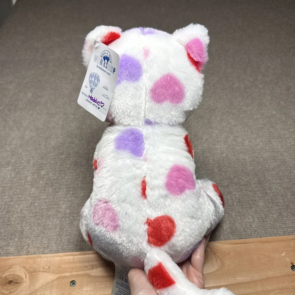 Build a Bear BAB Be Mine Kitty Valentines Heart Pattern Cat NWT includes‎ Scent